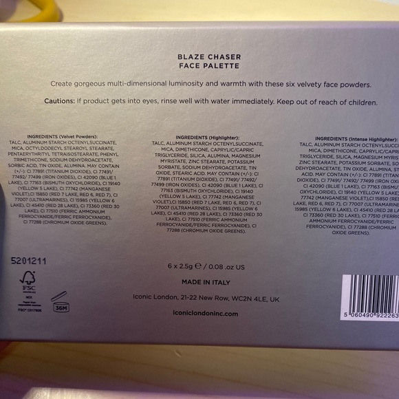 ICONIC LONDON- Blaze Chaser face palette - Picture 3 of 3